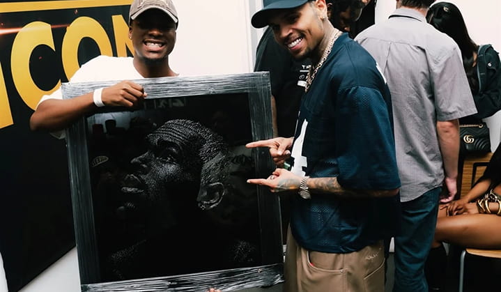 Chris Brown hails kasi artist
